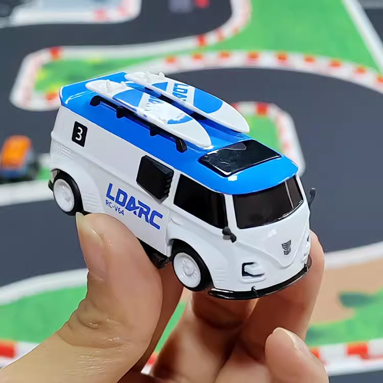 LDARC V64 Desktop Mini Van RC Car 1 64 Scale Electric Remote Control Toy - Image 2