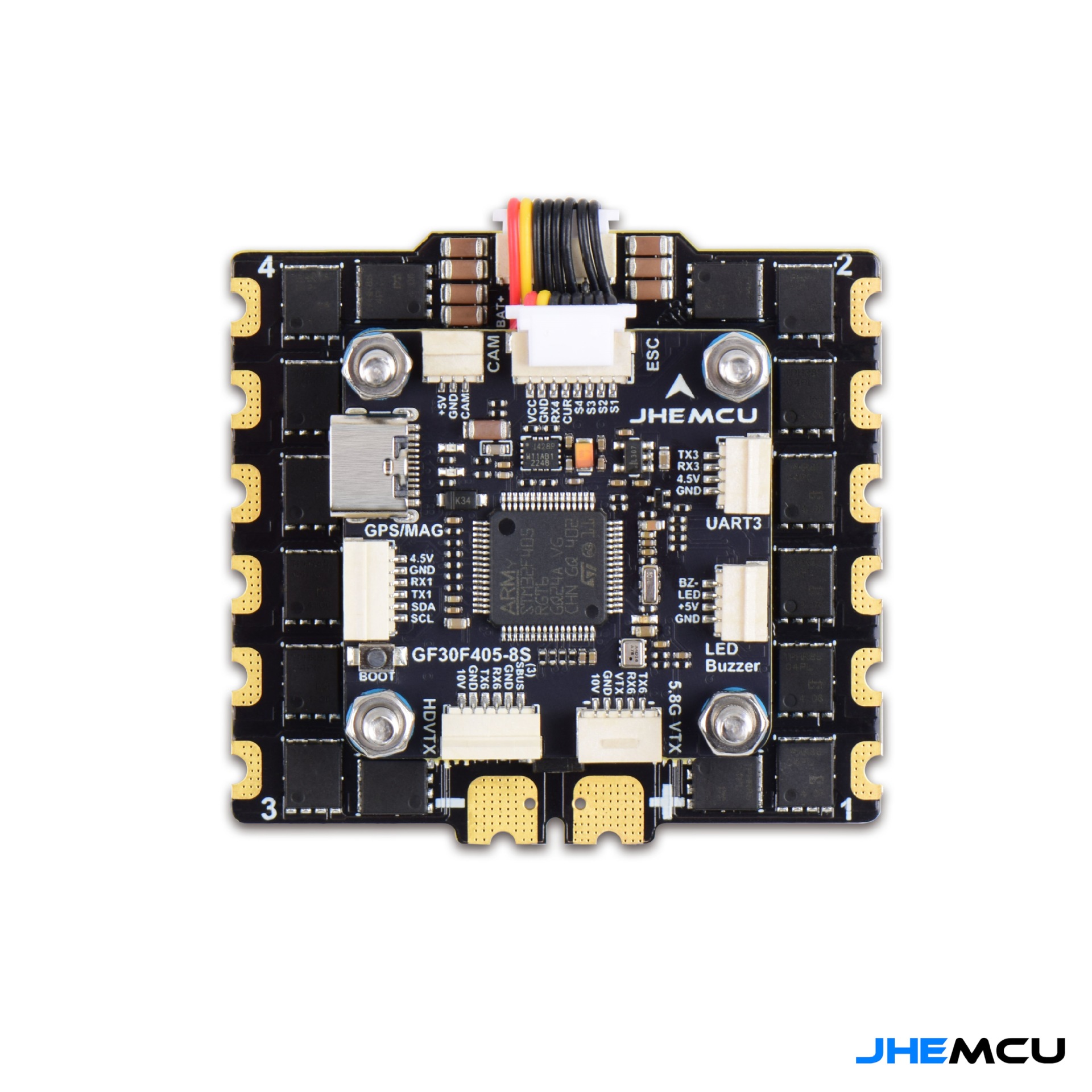 JHEMCU F405 8S Flight Control 90A 110A Four In One ESC UAV Flying Tower FPV Racing Drone - Image 2
