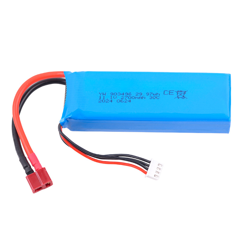 11.1V 2700mAh 30C LiPo Battery Banana Plug for V303 V393 WL913 Youdi 903 FT012 - Image 4