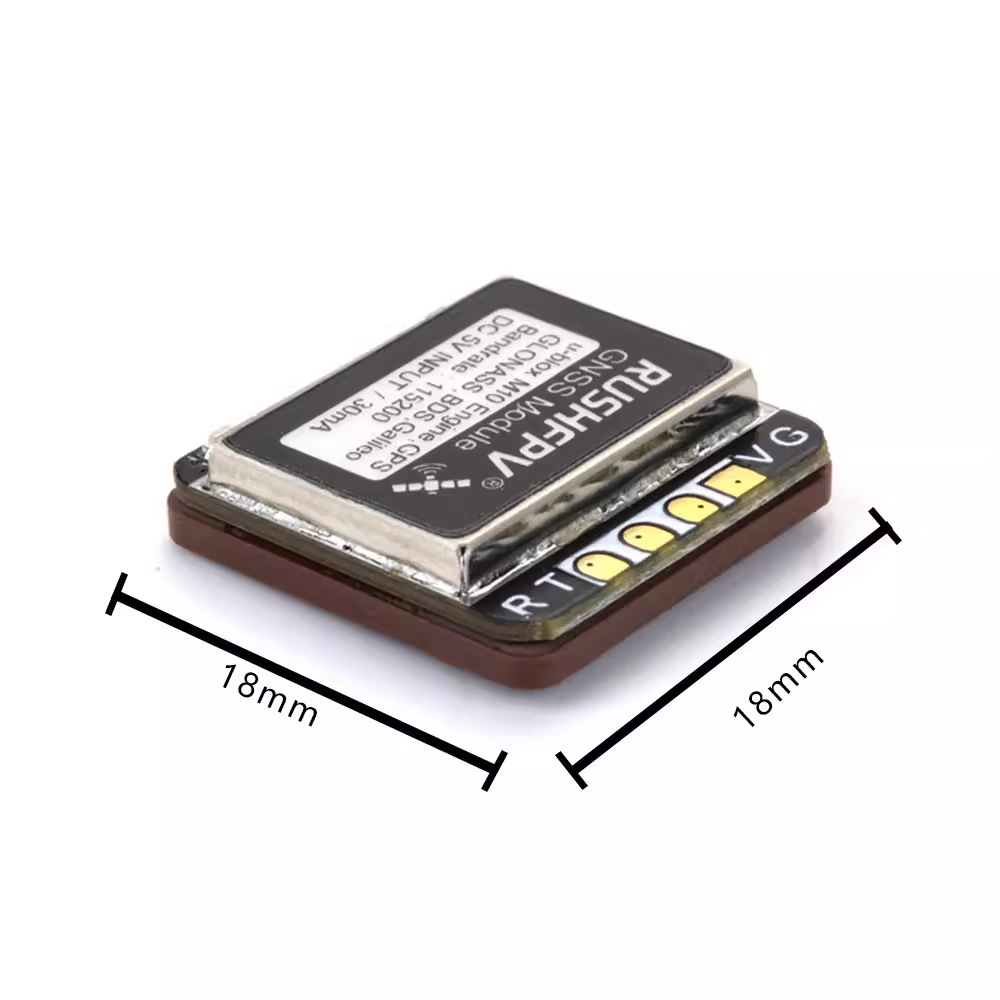 RushFPV GNSS MINI Navigation Unit GPS Dual Protocol FPV Traversing Aircraft Fixed Wing Return Rescue - Image 2