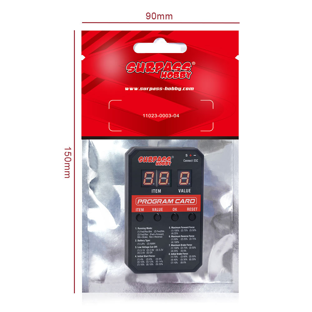 New Digital Tube Multifunction Second Generation Programming Card 13 Functions for 80AV2 ESC - Image 5