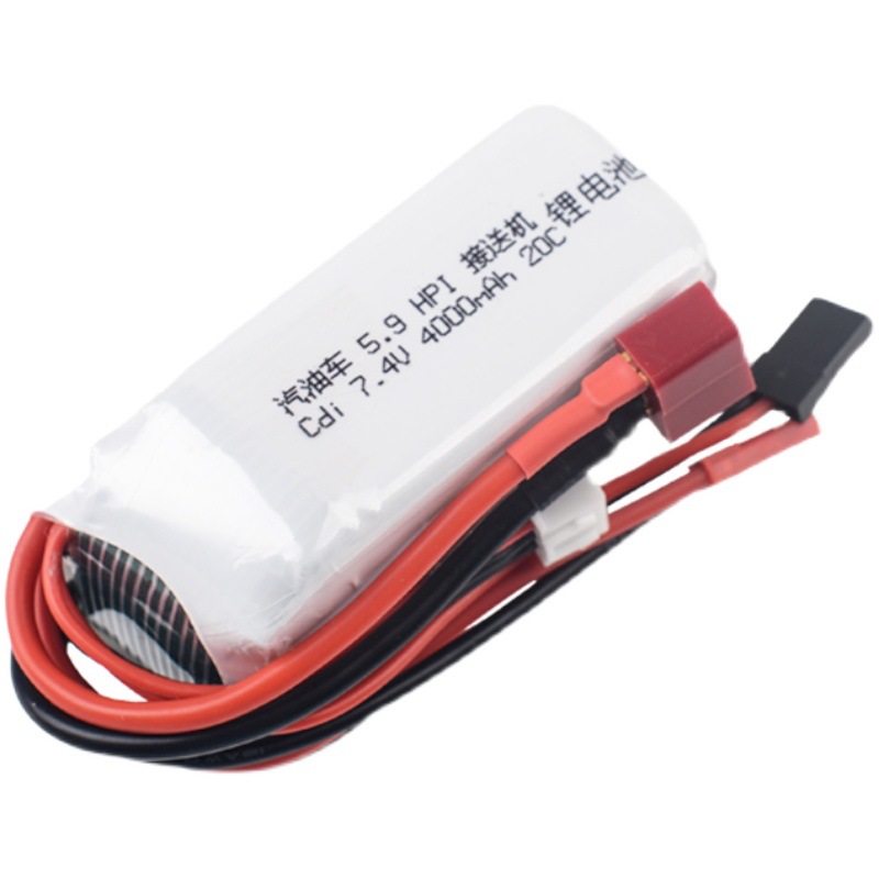 HPI XL Octane Benzinmodell 5.9 1/8 Big Foot – 7,4 V 4000 mAh 20C CDI-Empfänger-Lithiumbatterie für RC-Modelle - Image 4