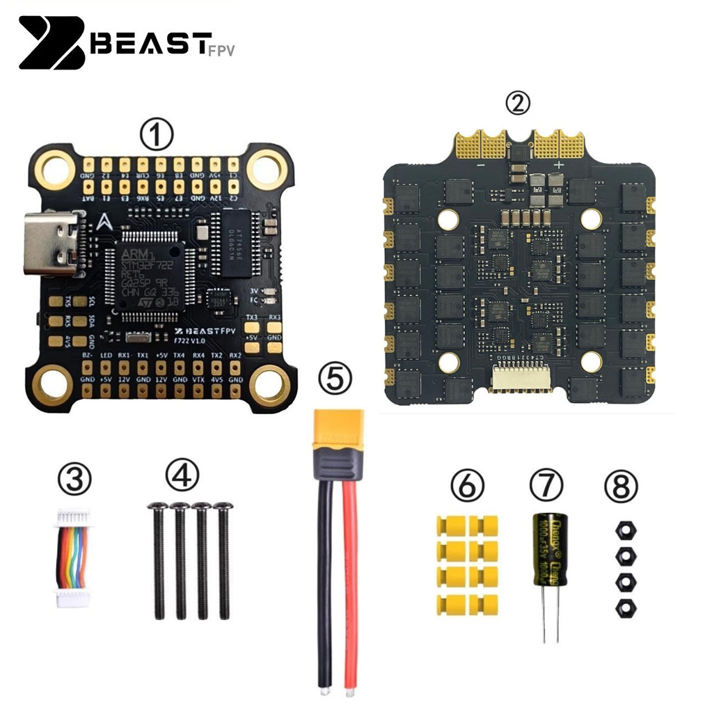 Beastfpv F722 BLS 80A Flight Controller ESC Stack for FPV Drones - Image 5