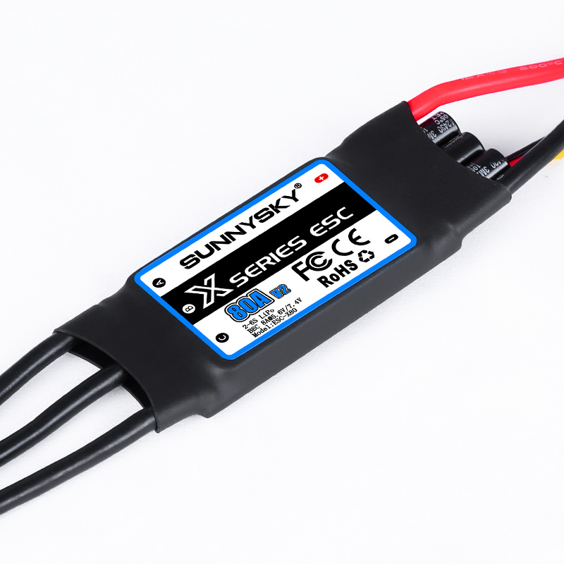 Langyu Sunnysky 80A V2 Brushless ESC for Fixed Wing Ducted RC Aircraft Airplanes - Image 2