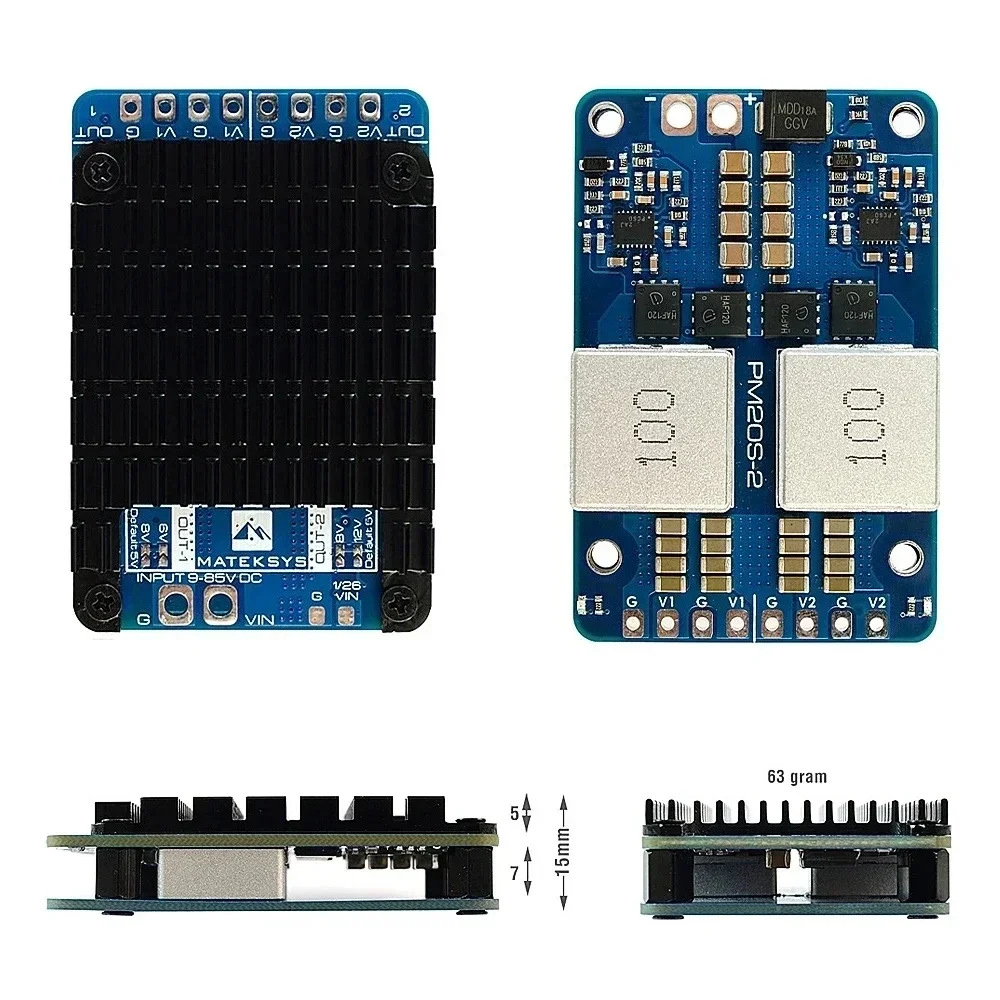 MATEK POWER MODULE PM20S-2 Power Module 4-20S 2 Independent Buck Regulators - Image 5