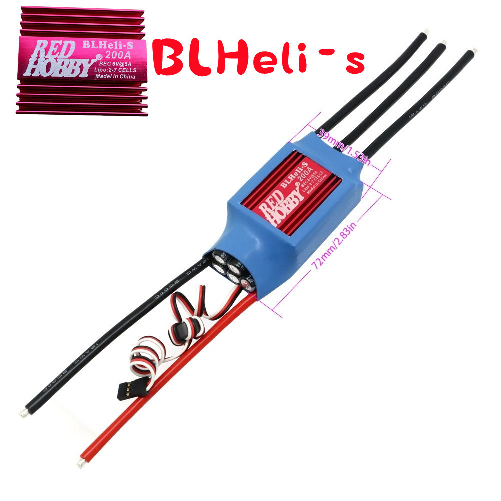 Контроллер скорости RedHobby BLHeli-S на 200 А, 37S для самолетов, многороторных аппаратов и вентиляторов с кожухом - Image 5
