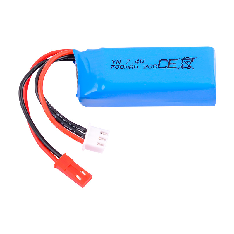 Lithium Battery 7.4V 700mAh 20C JST for Rc Drift Rear Drive 1/28 Electric Mosquito Car K989 HGV2 HGD2 - Image 4