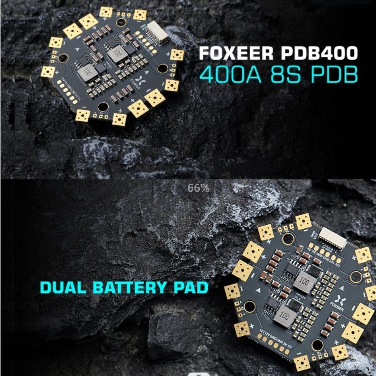 Foxeer PDB400 8S 400A Power Distribution Board for FPV Drones Mounting 30.5mm - Image 5
