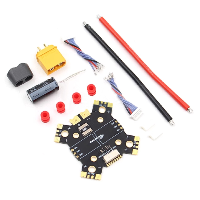 SKYSTARS XT60 PDB Distribution Board Ammeter Dual Hole for FPV Crossing Machine Multi Axis ESC - Image 2