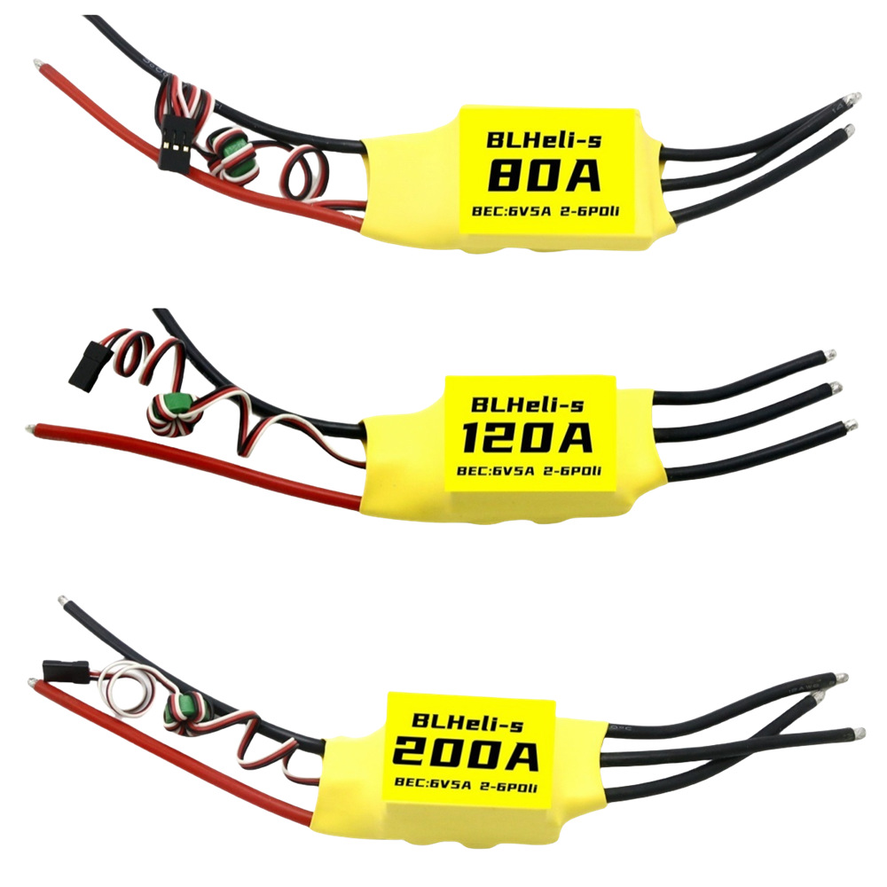Brushless ESC BLHeli-S 80A 120A 200A for Fixed Wing Multi Axis Aircraft - Image 2