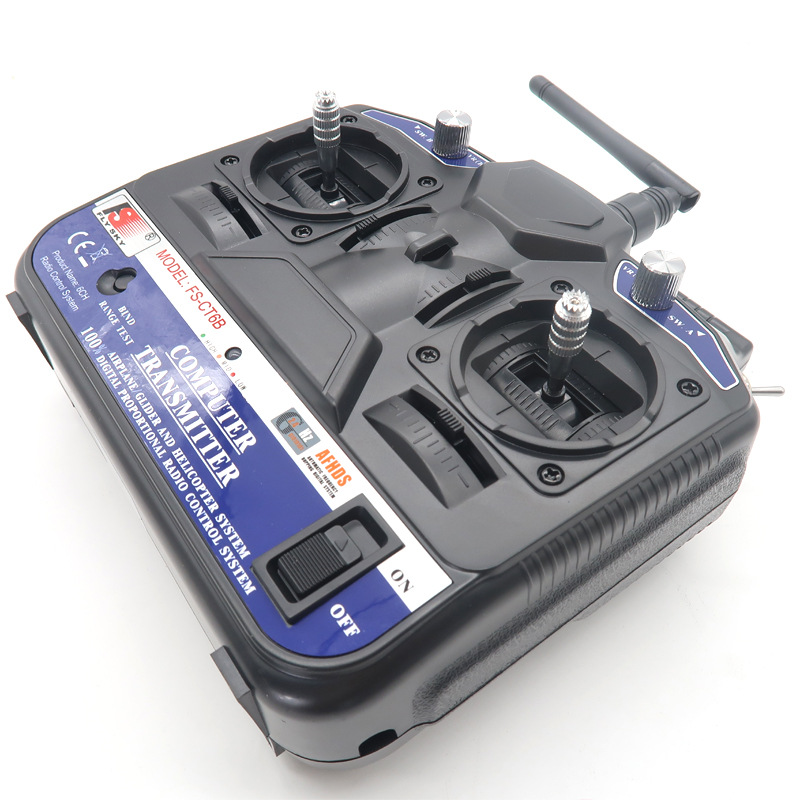 Flysky FS CT6B 6 Channel RC Transmitter with R6B Receiver for Helicopter Fixed Wing Glider - Image 3