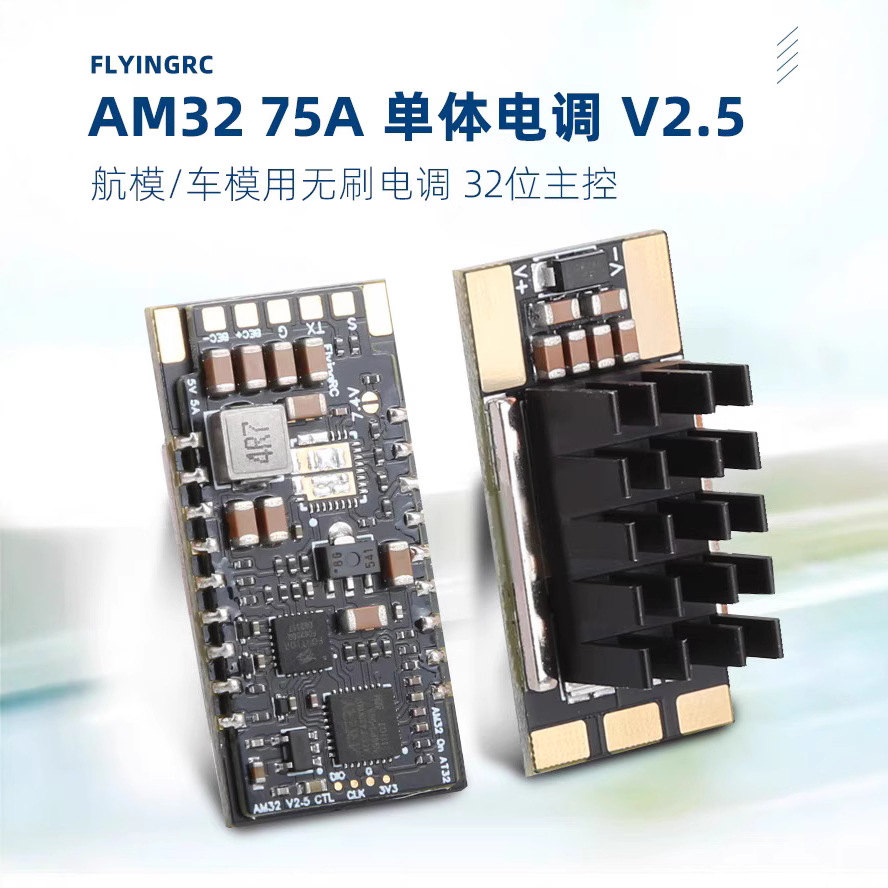 Flyingrc Produces AM32 ESC V2.5 75A Gold Sealed Single Brushless ESC for RC Airplanes Cars - Image 2