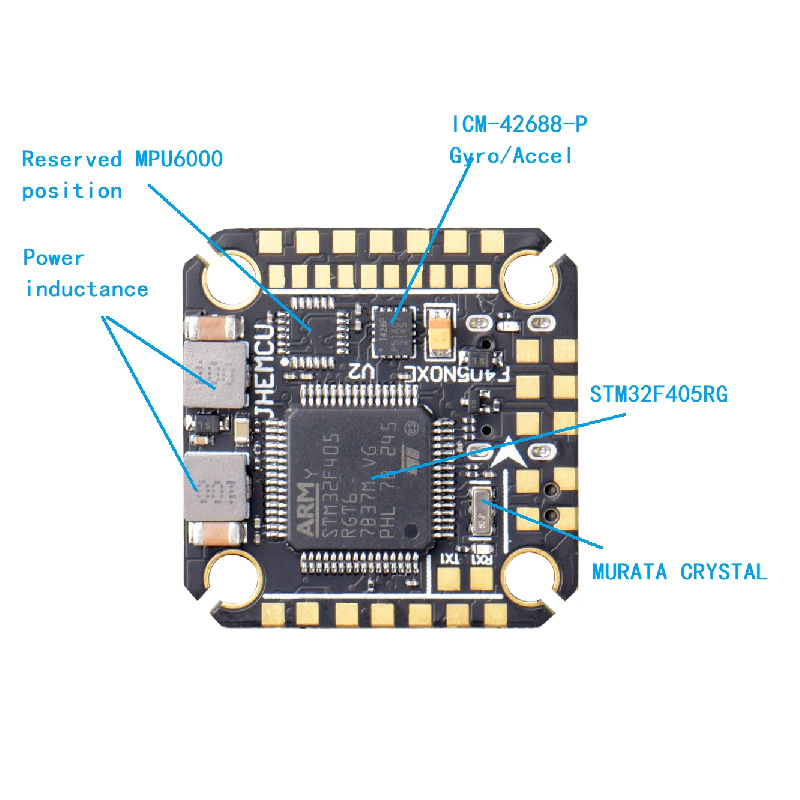 Jhemcu Jinhang F405 Noxe V2 Flight Controller 20x20mm FPV Aircraft - Image 4