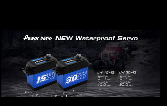 PowerHD LW-30MG Full Waterproof Metal Gear High Torque Servo For RC Crawler Robot - Image 2