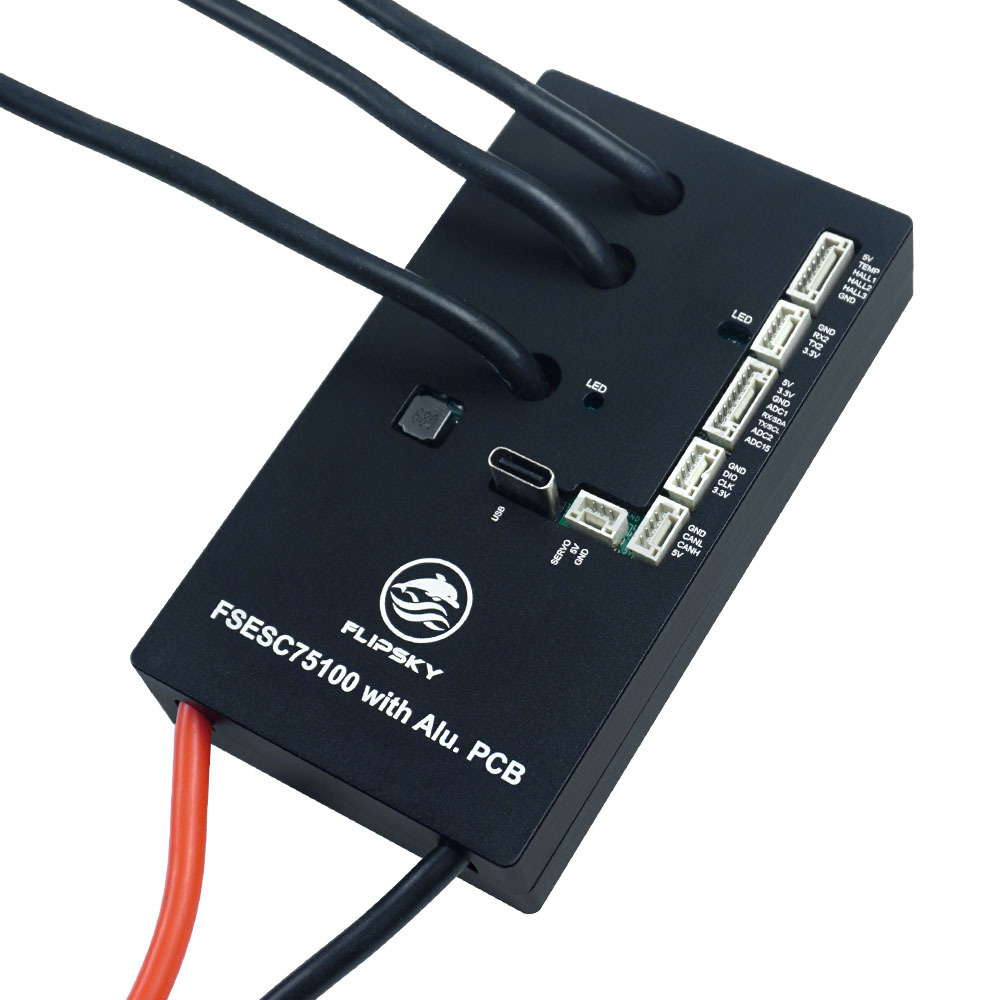 Flipsky Brushless ESC 75100 Single Drive Aluminum Substrate 100A for Electric Skateboard Mountain Bike Robotic Arm Drive - Image 4
