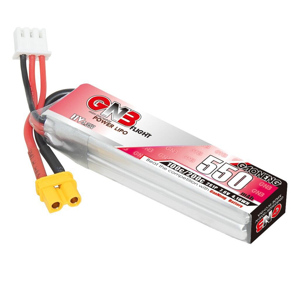 GNB High Energy 550mAh 2S 76V 100C HV Lipo Battery for FPV RC Aircraft - Image 5