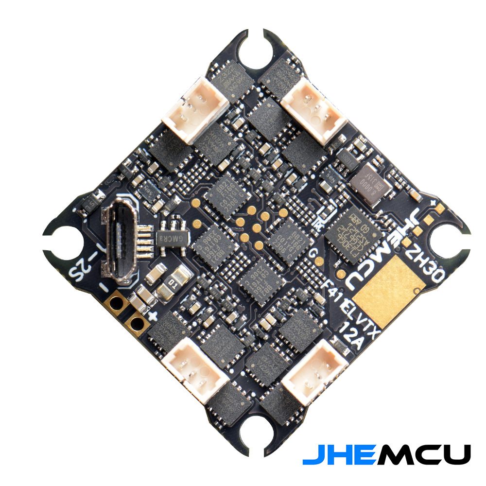 Jhemcu F411Elvtx 1S-2S Flight Control Receiver ELRS 12A ESC 400mW for FPV Drone - Image 3