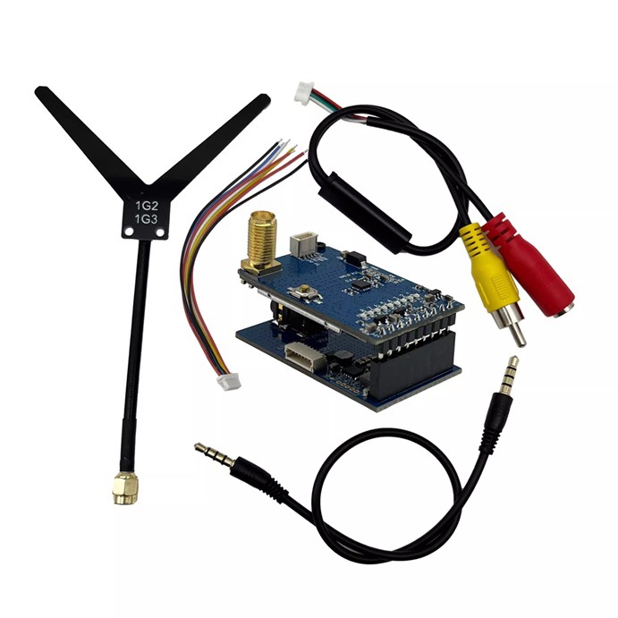 1.2G 1.3GHz 9CH VRX Video Transmission Receiver 1080-1360MHz with Audio Function VRX-F3 - Image 5
