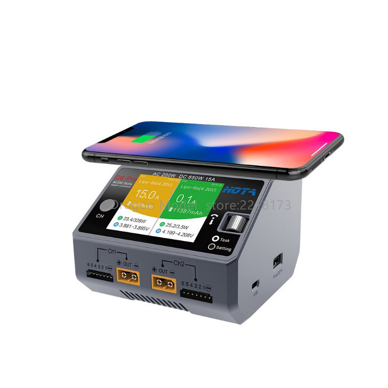 HOTA D6 Pro 200W 15A Dual Channel Smart Charger for RC LiPo Battery - Image 5