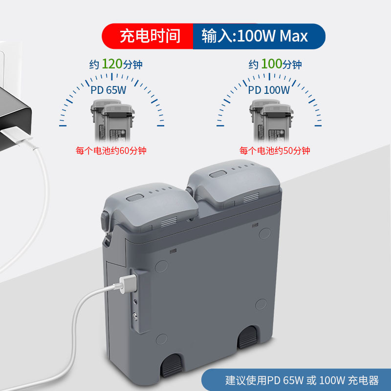 Two Way Charging Hub for DJI Air 3 Battery Maintainer Charger - Image 4