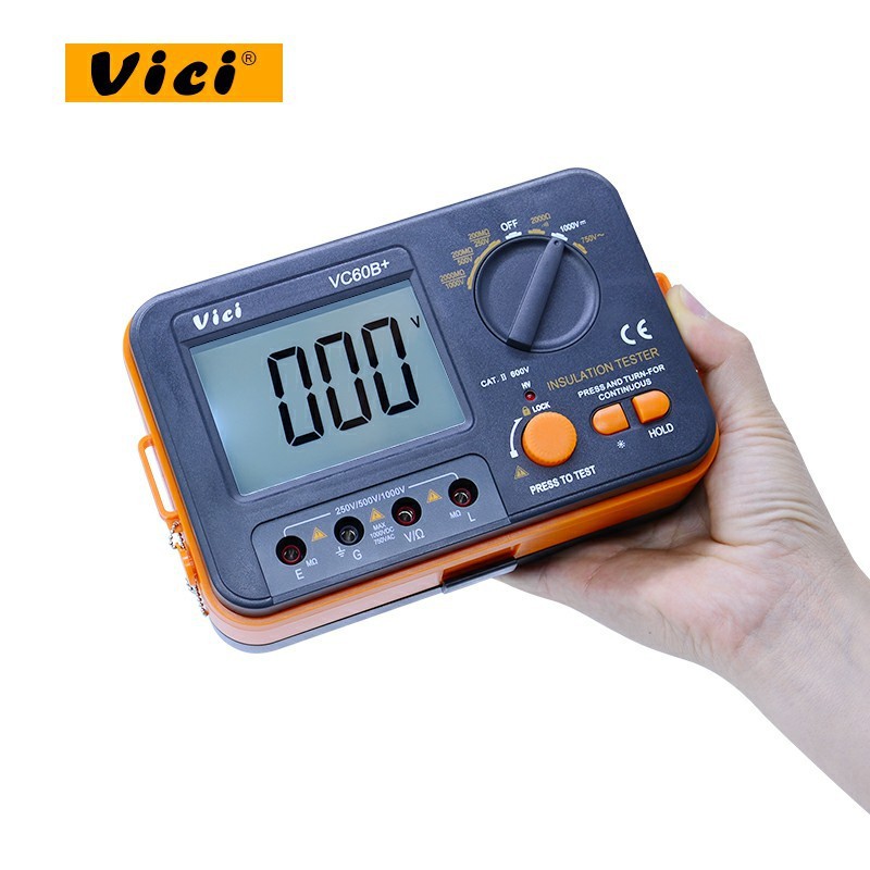 Genuine Vichte Digital Megohmmeter VC60B Insulation Resistance Tester High Precision Shaker Buzzer Alarm - Image 3