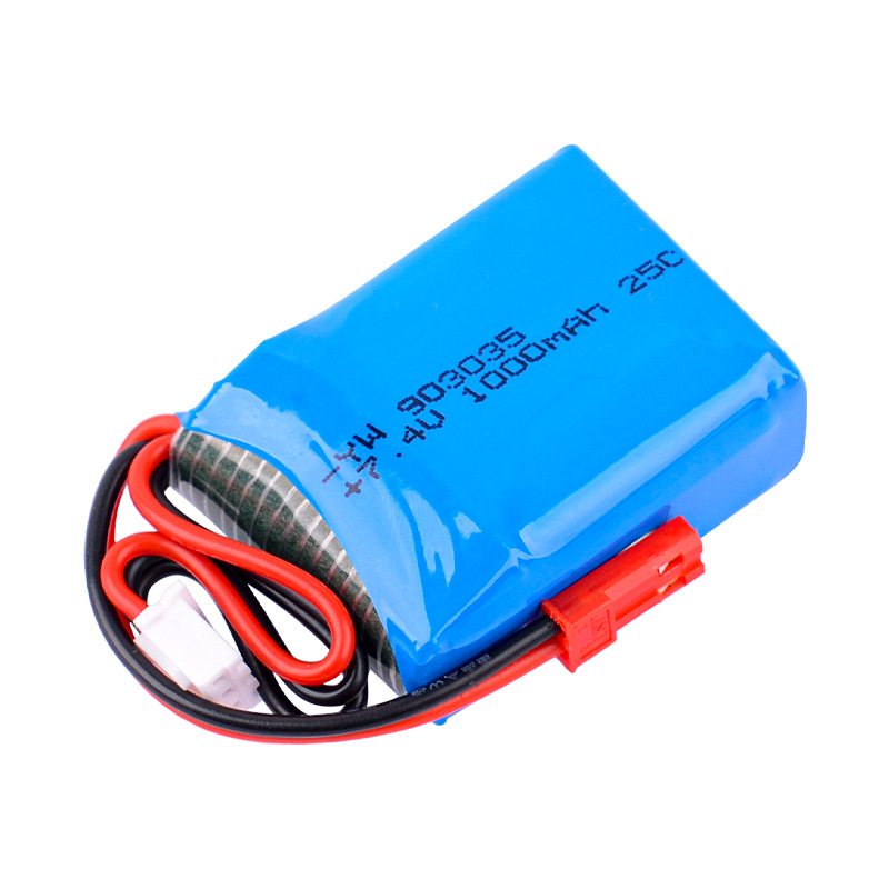 Model Aircraft 2S 7.4V 1000mah 25C High Magnification Lithium Battery for RC Drone Ship Fixed Wing - Image 3