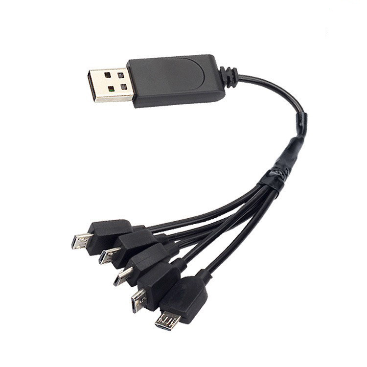 5 in 1 USB Charging Cable for E58 Xs809 Drone 3.7V Lithium Battery Charger - Image 5