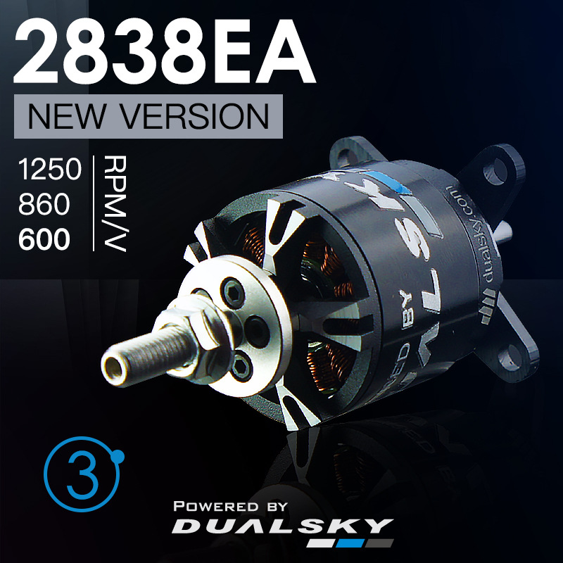Dualsky XM2838EA EA2320 V3 Brushless Motor for RC Fixed Wing Aircraft - Image 2