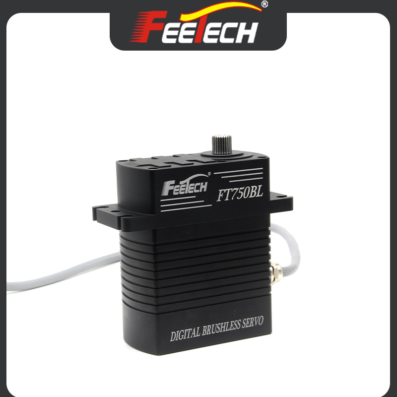 Feite 24V 750kg Brushless Motor All Aluminum Shell Steel Gear 180 Degree Magnetic Coding Industrial Digital Servo FT-750B-C001 - Image 3