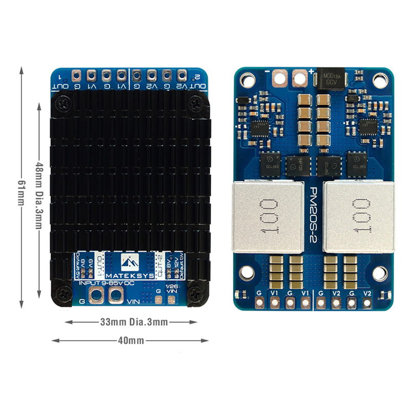 MATEK PM20S 2 Power Module Step Down Regulated for FPV Drone 4 20S - Image 3