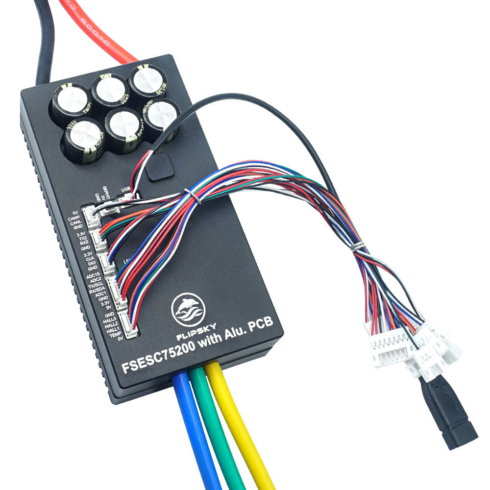 Flipsky Brushless ESC FSESC 75200 Single Drive Aluminum Substrate 84V 200A - Image 4