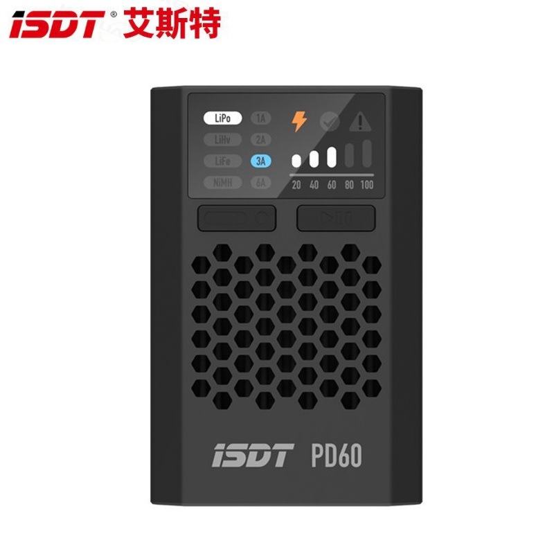 ISDT PD60 60W 1-4S Lithium Battery Balance Charger for NiMH NiCd LiFe LiHV Fast Charging RC Models - Image 4