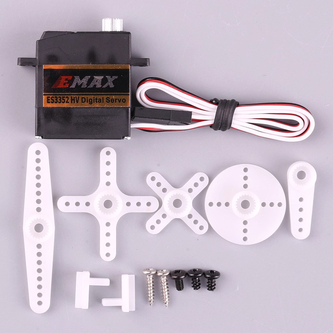 Emax Silver Swallow ES3352 HV High Voltage Ultra Thin Digital Servo for Model Aircraft Fixed Wing Glider Metal Gear - Image 2