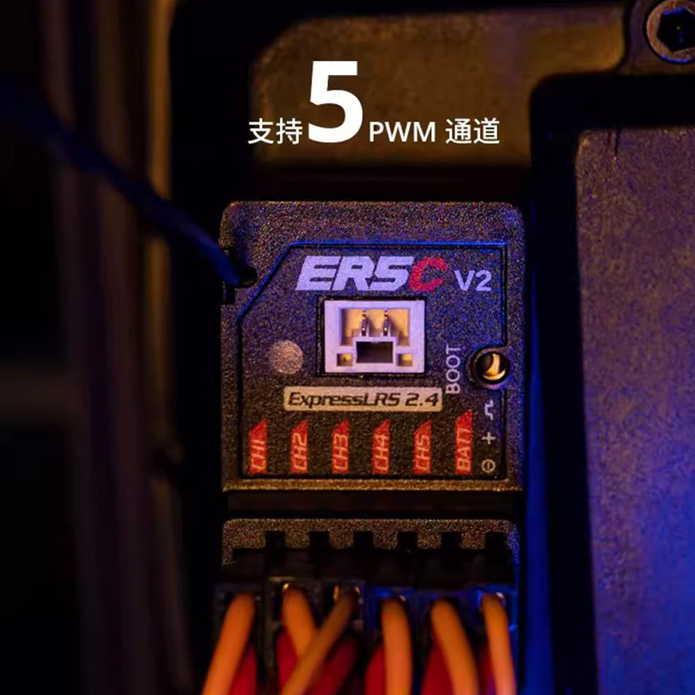 RadioMaster ER5C V2 ELRS PWM Receiver 5 Channel for RC Car Ship Model - Image 4