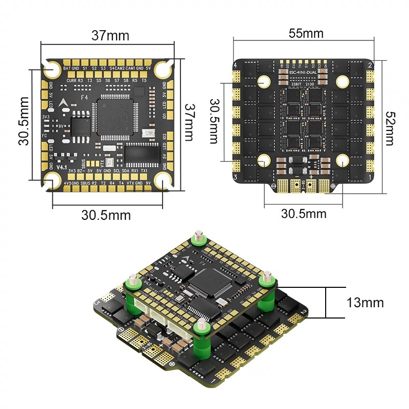 Aocoda Rc F4100 V4 Flying Tower F405 Flight Controller 100A ESC 32 Bit 8S for FPV Drone - Image 4