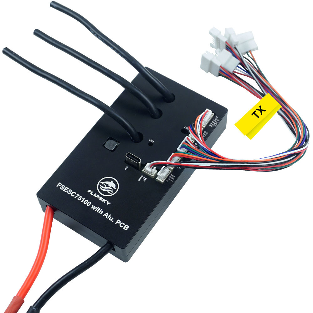 Flipsky Brushless ESC 75100 Single Drive Aluminum Substrate 100A for Electric Skateboard Mountain Bike Robotic Arm Drive - Image 5