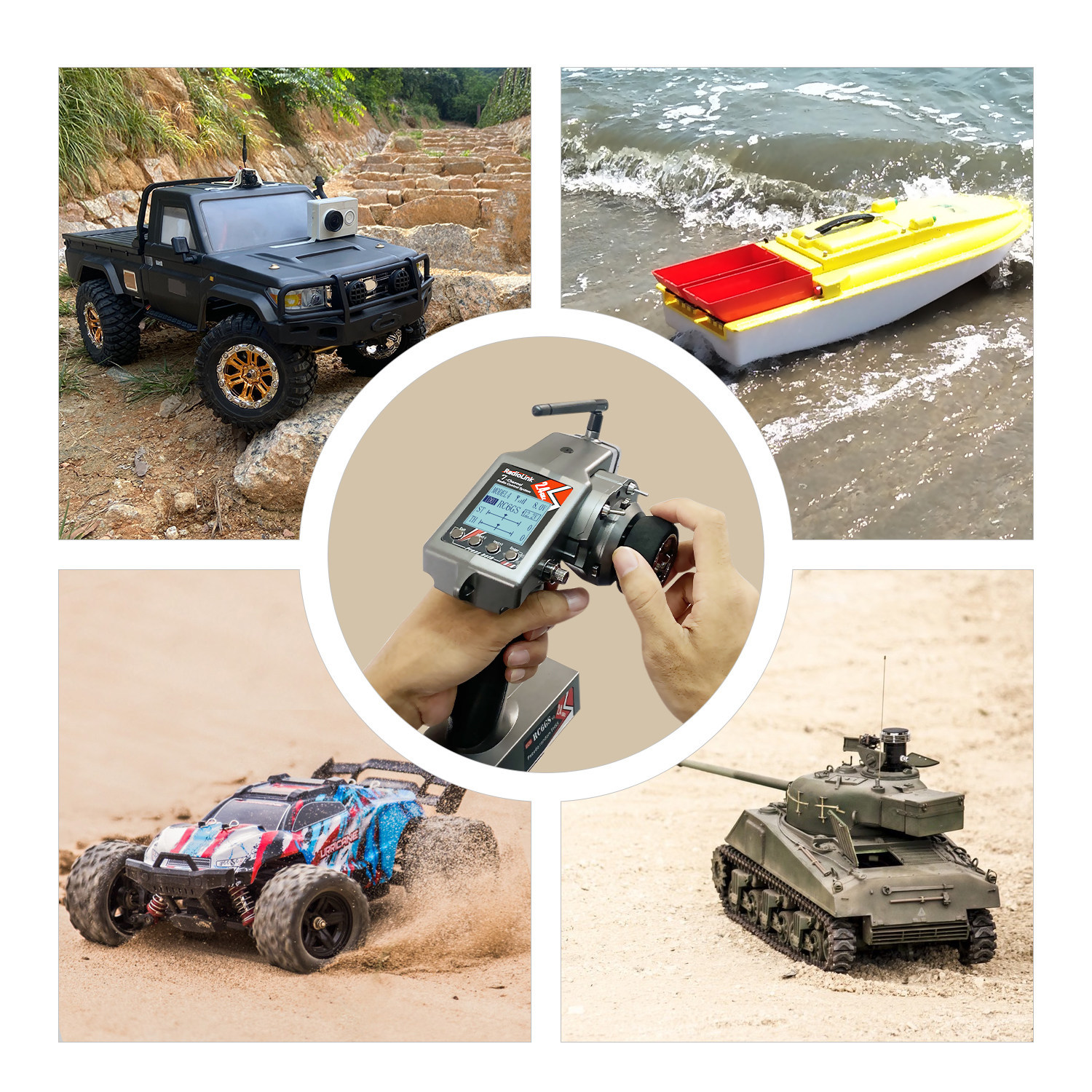 Ledi RC6GS V3 7 Channel Gun Control Remote Control RC Car Boat Crawler Robot Hybrid - Image 2