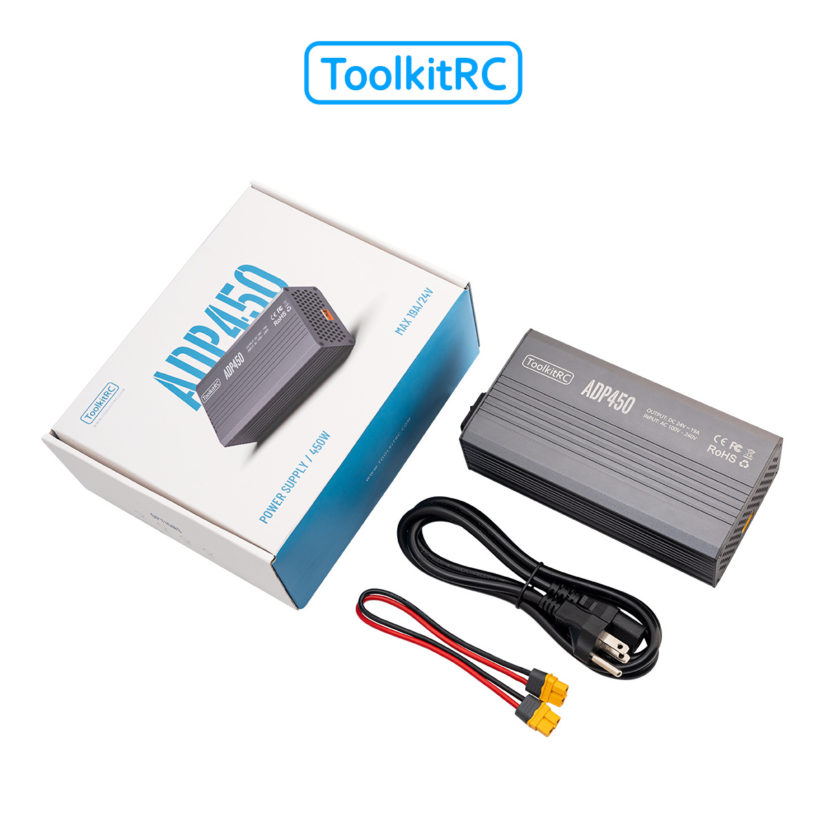ToolkitRC ADP 450 450W 19A 24V Balanced Charger Power Adapter XT60 Plug - Image 4