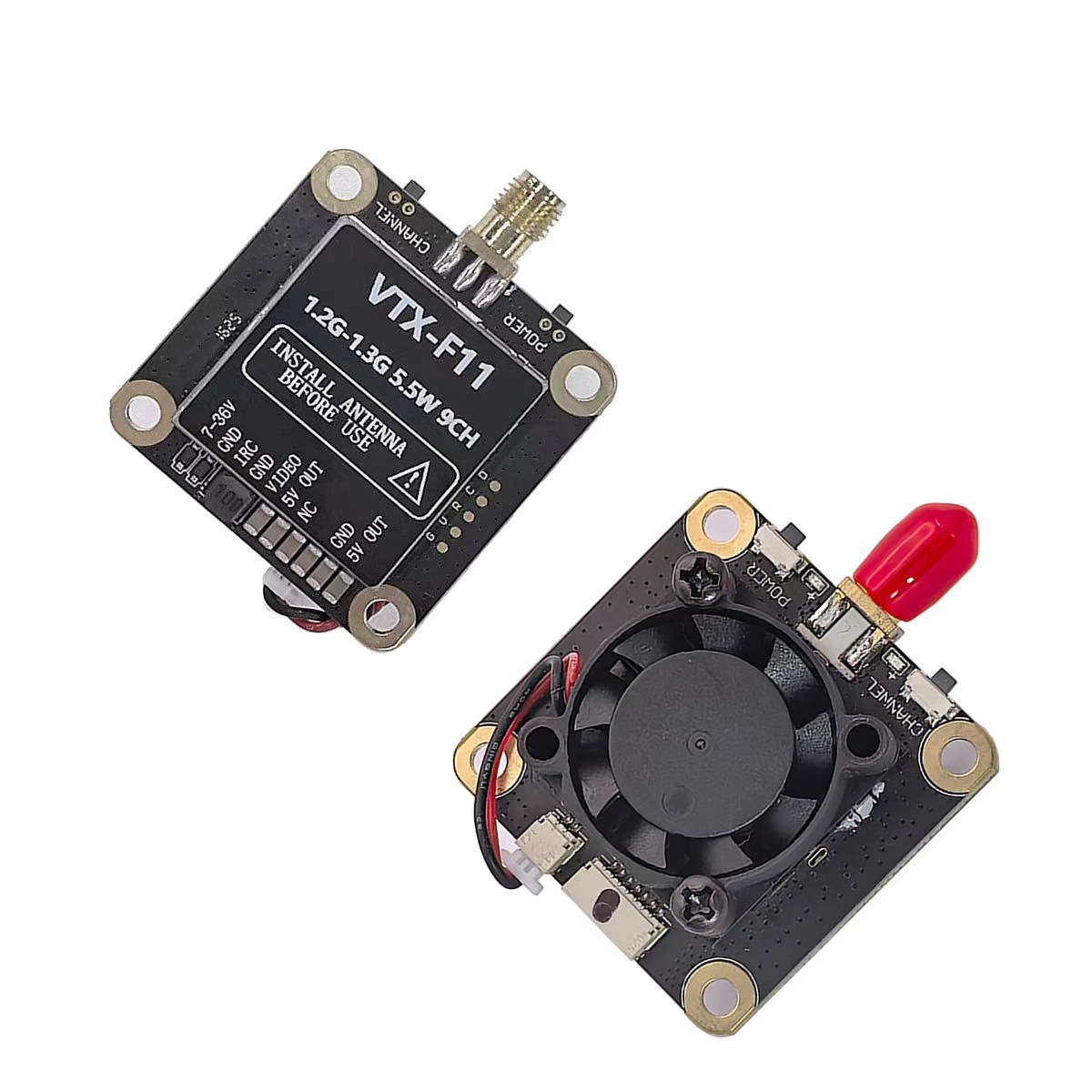 12G 13G 55W 9 Channel VTX Video Transmission Wireless Analog Long Range FPV Transmitter VTX F11 - Image 2