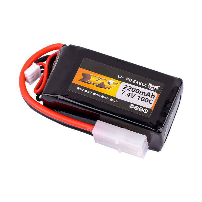 Eagle King 7.4V 2200mAh 100C Tamiya Connector 2S Lipo Battery for T3-01 Three-Wheel Motorcycle RC Models - Image 3