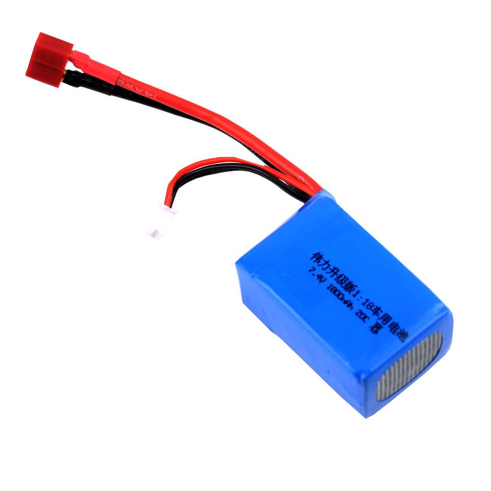 Weili verbesserte 7,4-V-LiPo-Batterie mit 1800 mAh für 1/18-RC-Autos der Modelle A959, A949, A969 und K929-B - Image 3