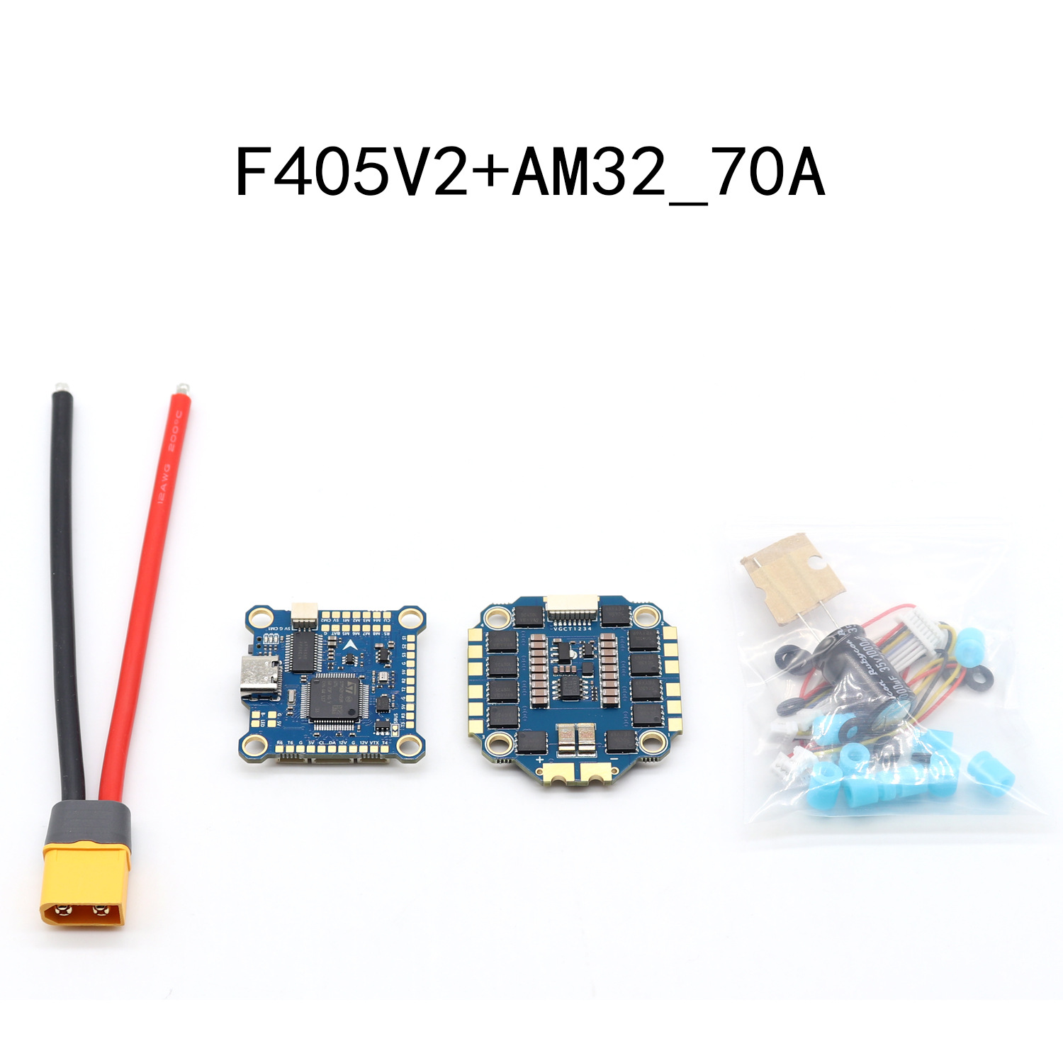 وحدة تحكم طيران Paurc F405 Feita 8S Am32 70A 4in1 للدرونات السباقية FPV - Image 2