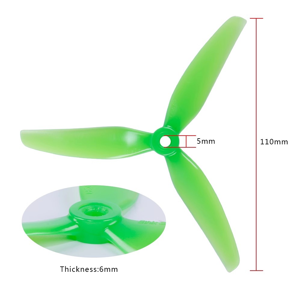 HQ Ethix S4 Prop 5x3 1x3 5 Inch Three Blade FPV Propellers - Image 2