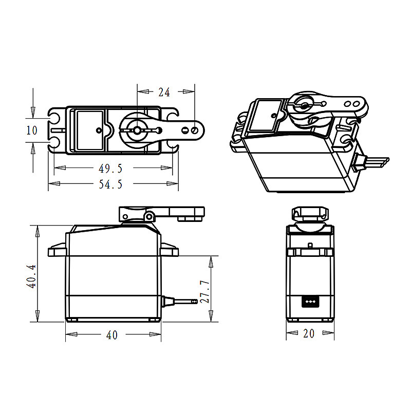 BLS3225 25kg Semi Metal Brushless Digital Waterproof Servo for RC Models - Image 5