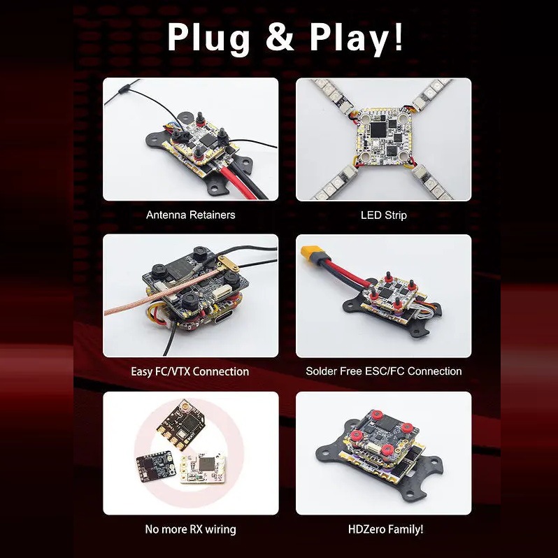 Hdzero Halo Stack 70A FPV Flying Tower AM32 BL32 ESC Flight Control - Image 3