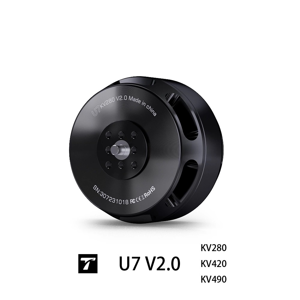 Tmotor U7 Kv490 Industrial Grade Waterproof Dustproof Brushless Motor 3-8S Side Hole Cooling High Torque for FPV Drones - Image 3