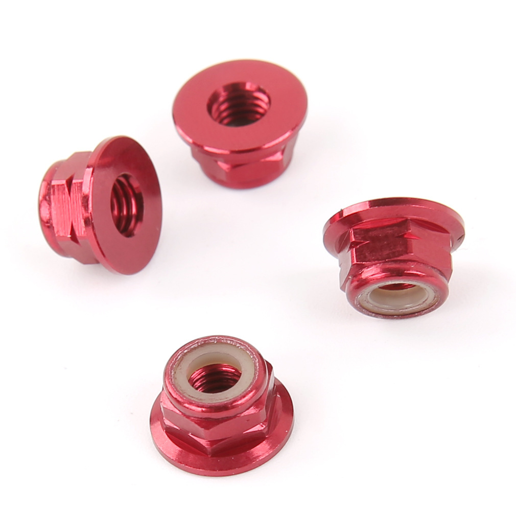 M5 Flange Positive Negative Thread Lock Nut Self Locking Rubber Ring Anti Back Decoration Screw Cap 6061 Aluminum Alloy - Image 3