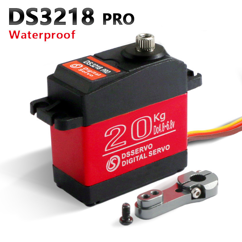 DS3218 PRO Digital Steering Gear 180 Degree Stainless Steel Gear 20KG Robot Arm Servo Waterproof - Image 2