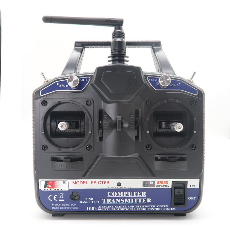 Flysky FS CT6B 6 Channel RC Transmitter with R6B Receiver for Helicopter Fixed Wing Glider - Image 5