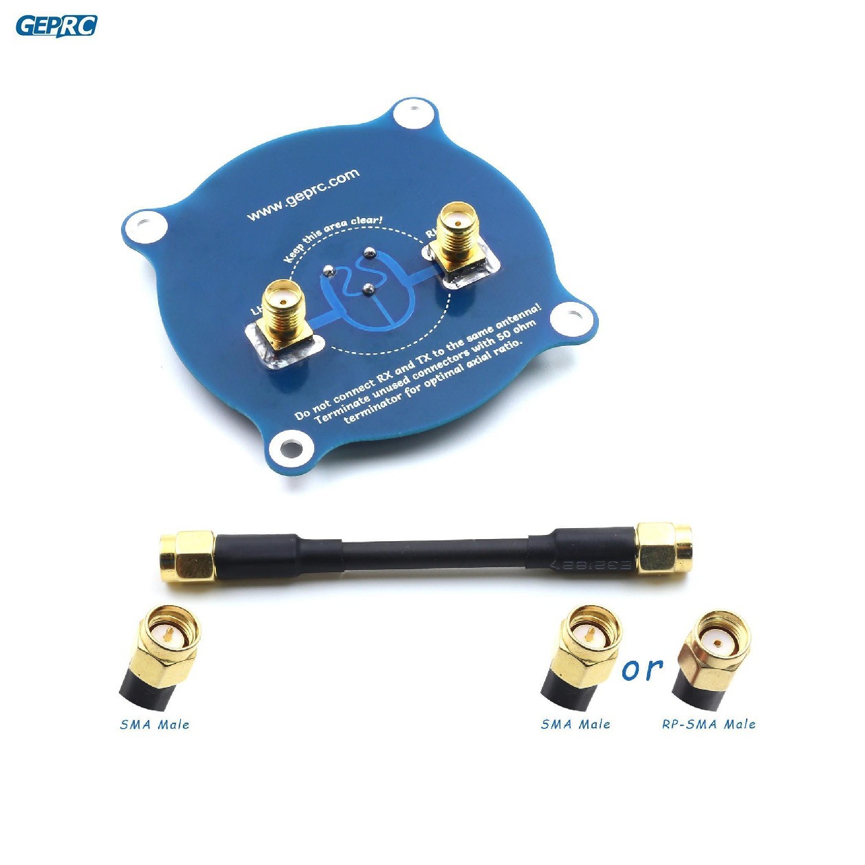 Triple Feed 5.8G Antenna 9.4DBI Left Right Spin Compatible for Fat Shark FPV Transmit Receive - Image 2